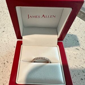 Rose Gold Diamond Eternity Wedding Band